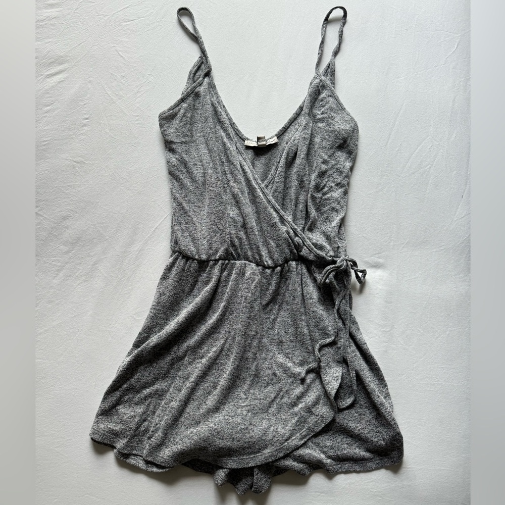 grey soft romper/coverup